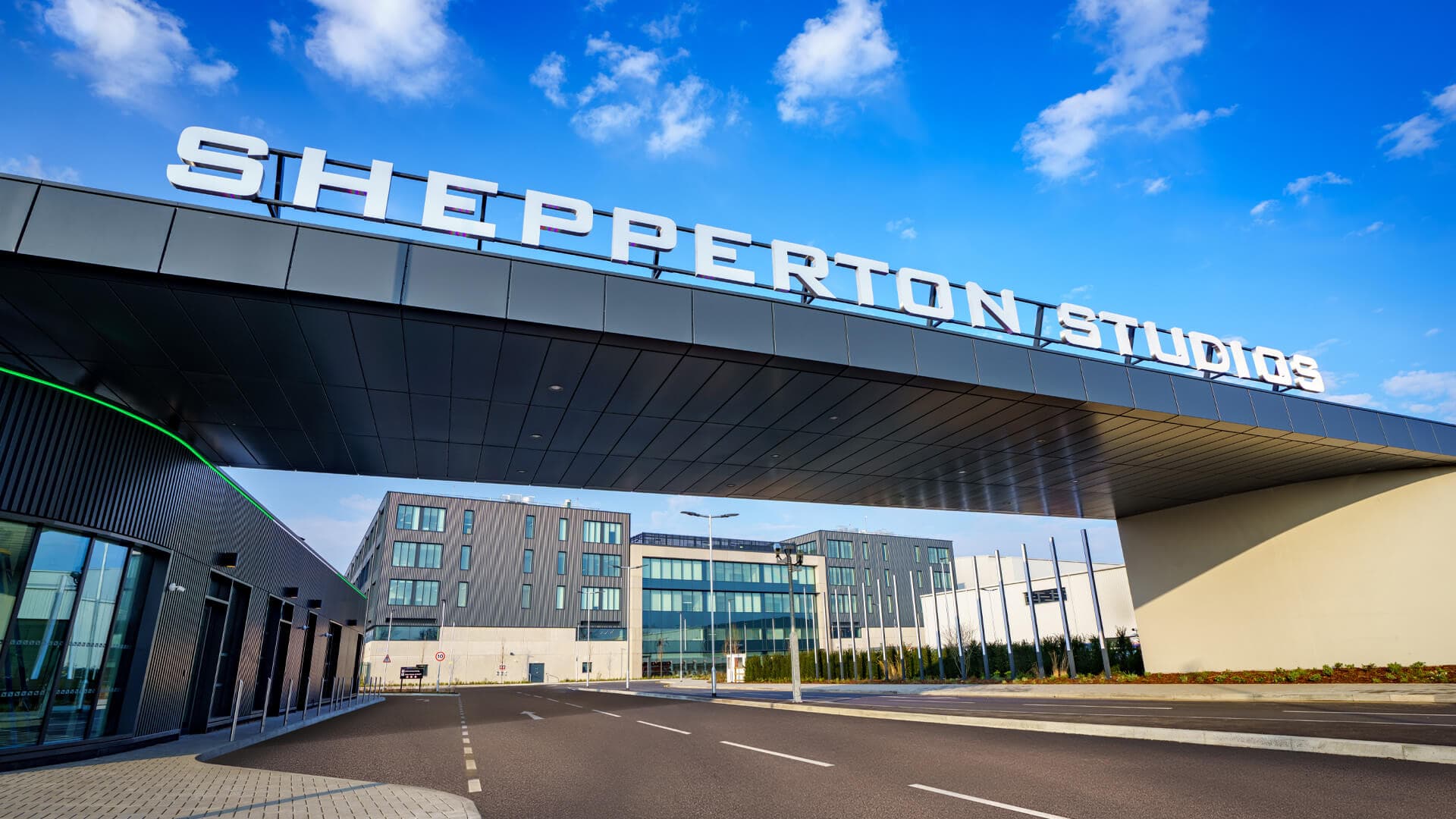 Shepperton Studios aerial view